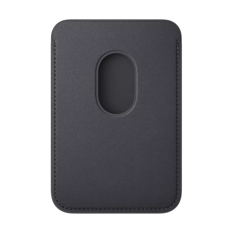 Karšu turētājs Apple iPhone FineWoven Wallet ar MagSafe melnā krāsā Microtwill