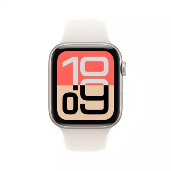 Apple Watch SE 3 GPS 44mm Starlight alumīnija korpuss ar Starlight sporta siksnu M/L