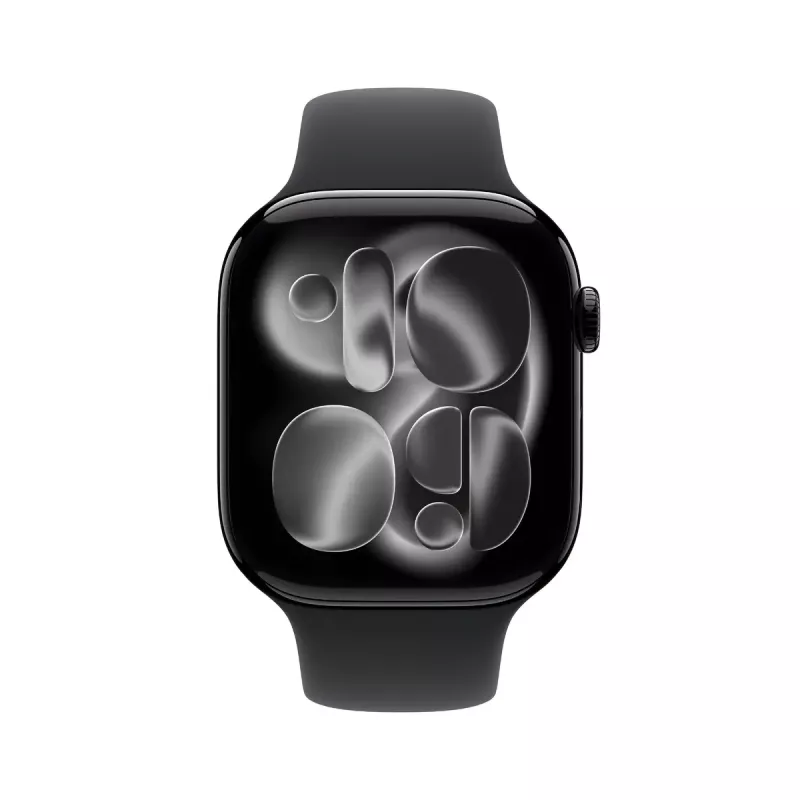 Apple Watch GPS + Cellular 46mm Jet Black Aluminium Case Black Sport Band S/M