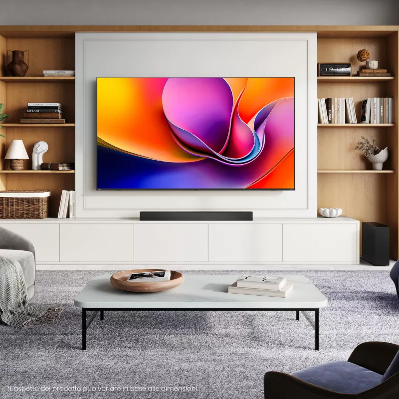 Hisense 55A6Q televizors 139,7 cm (55 collas) 4K Ultra HD Smart TV Wi-Fi Melns 300 cd/m²