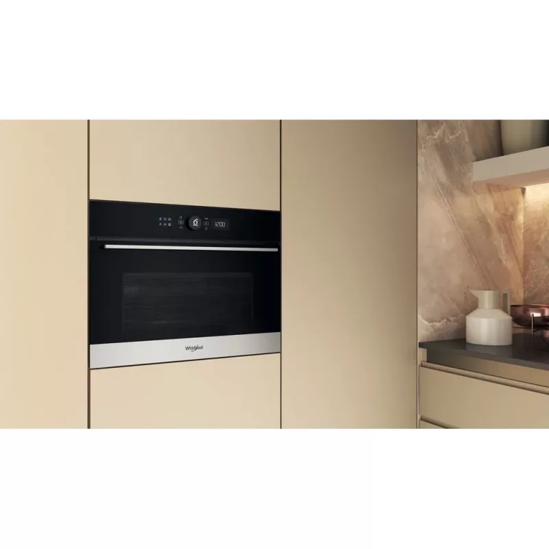 Whirlpool WMW57DHMX melna, nerūsējošais tērauds Kombinētā mikroviļņu krāsns Iebūvējama 40 L 900 W