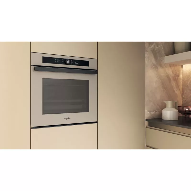 Iebūvējamā cepeškrāsns WHIRLPOOL WOI4S8HM2SEA 6th Sense Hid Steam+ Urban Beige