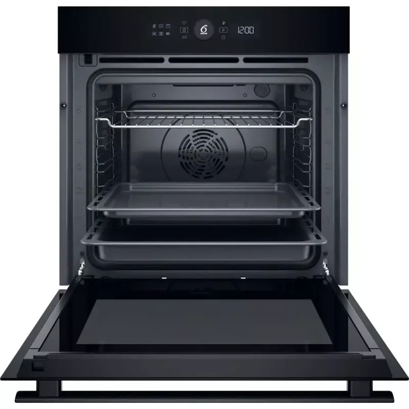 Iebūvējamā cepeškrāsns Whirlpool WOI4S8PM0SBA 73 L melna elektriska skārienvadība