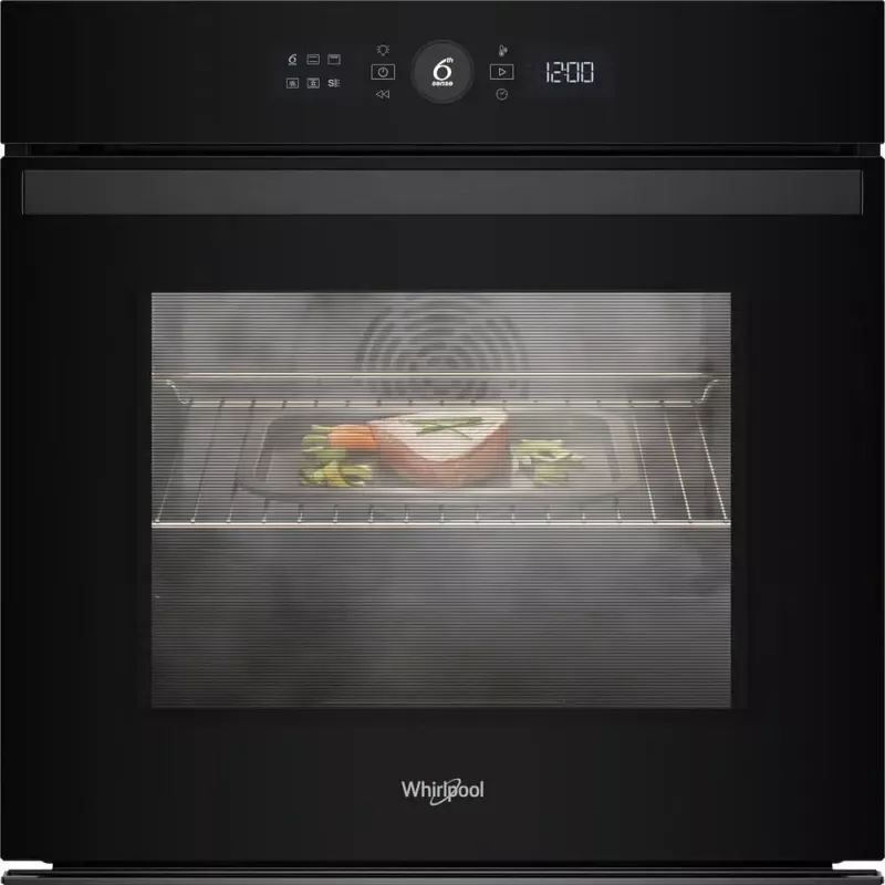 Iebūvējamā cepeškrāsns Whirlpool WOI4S8PM0SBA 73 L melna elektriska skārienvadība