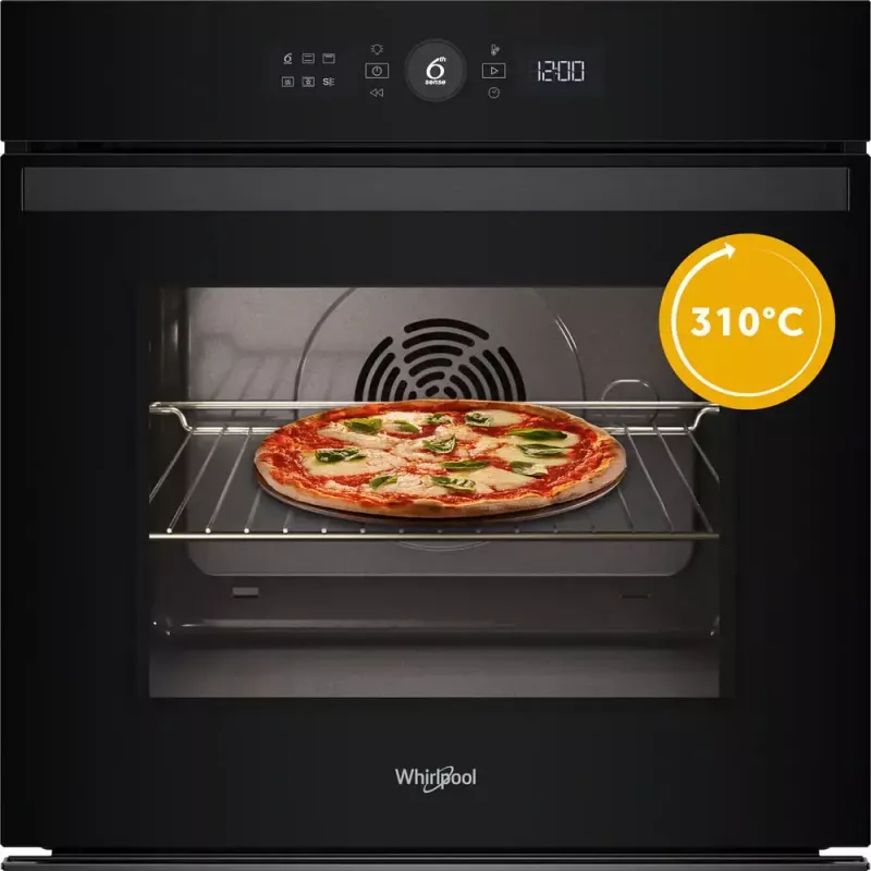 Iebūvējamā cepeškrāsns Whirlpool WOI4S8PM0SBA 73 L melna elektriska skārienvadība