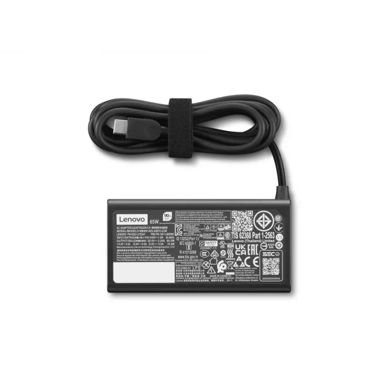 Lenovo 4X21S91187 strāvas adapteris Iekštelpām 65 W Melns