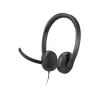 Lenovo VoIP Headset 5000 Vadu galvas saite Biroja/Zvanu centra USB Type-C Melns