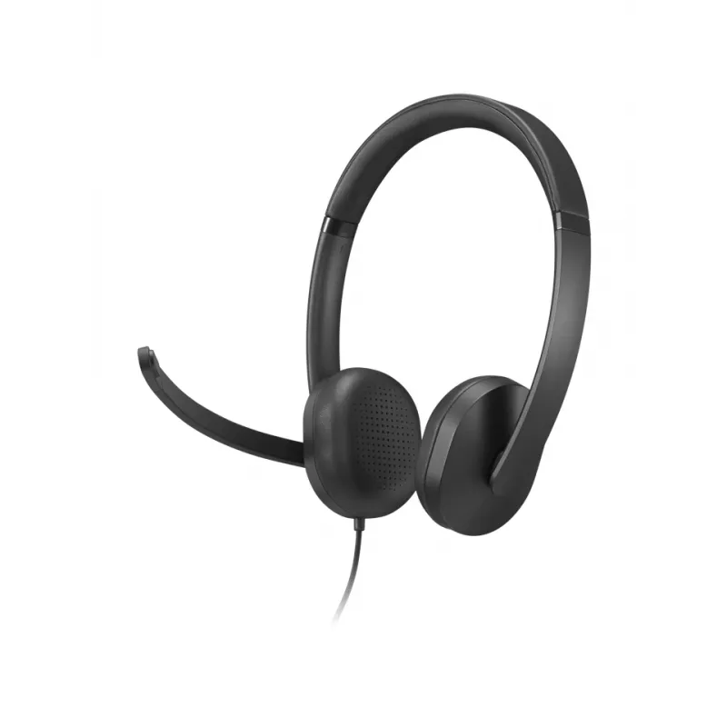 Lenovo VoIP Headset 5000 Vadu galvas saite Biroja/Zvanu centra USB Type-C Melns