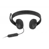 Lenovo VoIP Headset 5000 Vadu galvas saite Biroja/Zvanu centra USB Type-C Melns