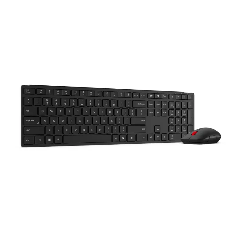 Lenovo 4X31S04848 tastatūra Iekļauta pele Birojs RF Bezvadu + Bluetooth US angļu Melns