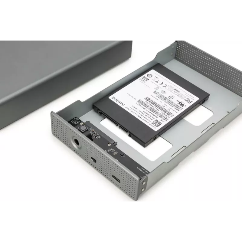HDD korpuss Digitus DA-71106-1 USB 3.0 3.5 collu SATA 16TB Alumīnijs