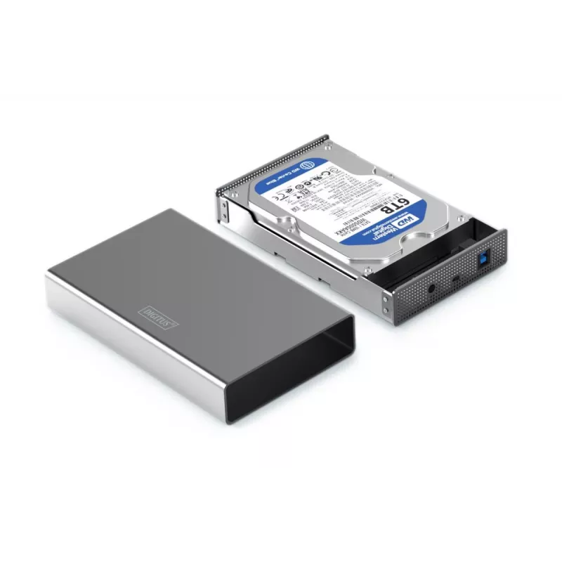 HDD korpuss Digitus DA-71106-1 USB 3.0 3.5 collu SATA 16TB Alumīnijs