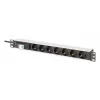 DIGITUS PDU - 1U alumīnija statnes 7x drošības kontaktligzda 16A 4000W 250VAC 50/60Hz 1x automātiskais slēdzis
