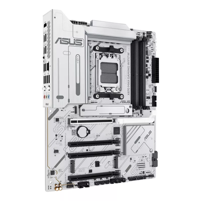 Mātesplate ASUS X870 MAX GAMING WIFI7 W ATX — AMD X870, Socket AM5, DDR5, 4 DIMM, Wi‑Fi 7, 2.5Gb LAN