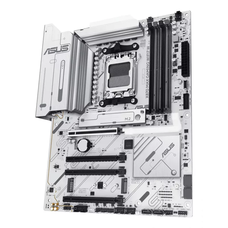 Mātesplate ASUS X870 MAX GAMING WIFI7 W ATX — AMD X870, Socket AM5, DDR5, 4 DIMM, Wi‑Fi 7, 2.5Gb LAN
