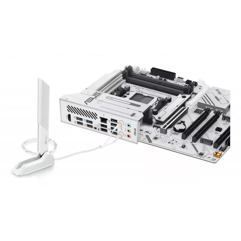 Mātesplate ASUS X870 MAX GAMING WIFI7 W ATX — AMD X870, Socket AM5, DDR5, 4 DIMM, Wi‑Fi 7, 2.5Gb LAN