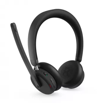 Lenovo 6550 austiņas Bezvadu Galvas saite Birojs/Zvanu centrs USB Type-C Bluetooth Melns