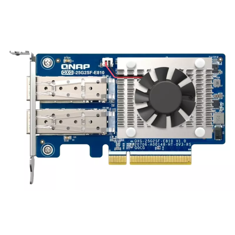 QNAP QXG-25G2SF-E810 tīkla karte Iekšēja Optiskā šķiedra 25000 Mbit/s