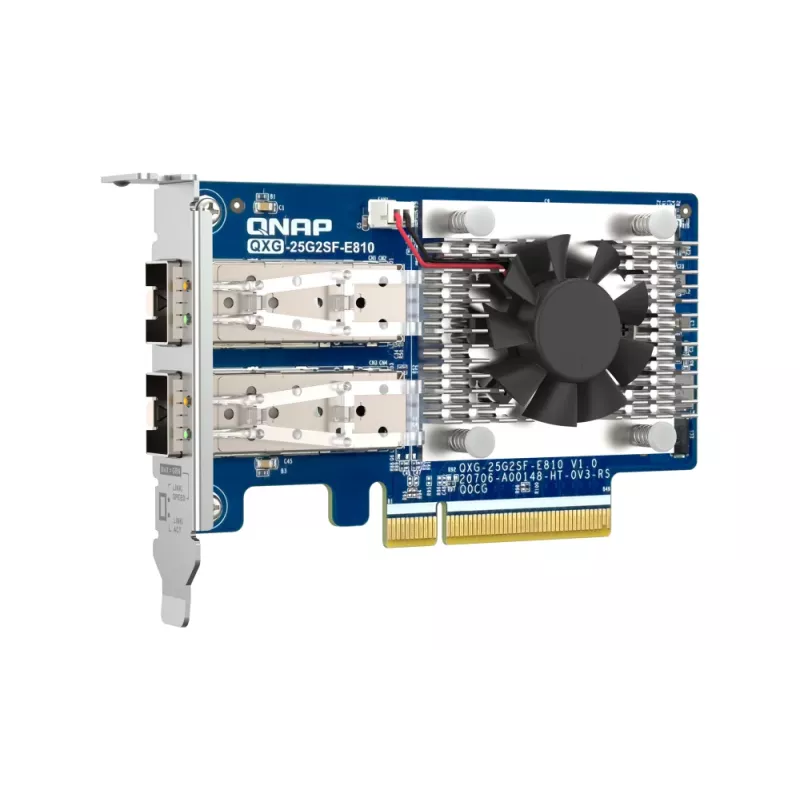 QNAP QXG-25G2SF-E810 tīkla karte Iekšēja Optiskā šķiedra 25000 Mbit/s