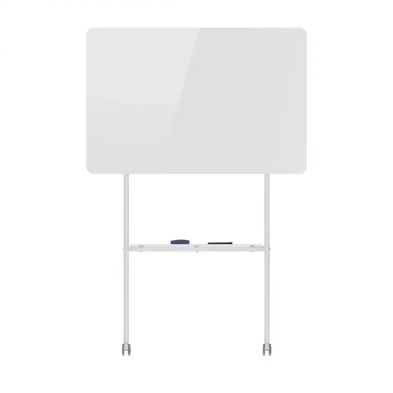 baltaboard ergo office ER-306 — sausā dzēšamā vienpusējā horizontālā tāfele, 1190×790 mm, brīvi stāvoša tērauda konstrukcija ar ritentiņiem, magnētiska