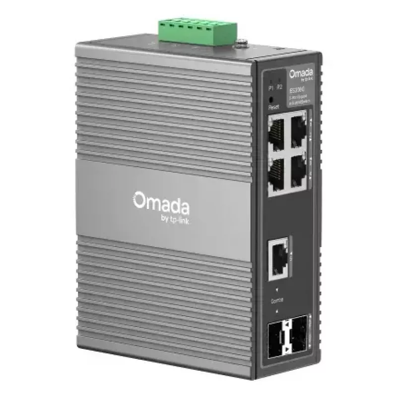 TP-Link Omada IES206G tīkla slēdzis Pārvaldāms Gigabit Ethernet (10/100/1000) Melns
