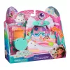Rotaļu figūra Gabby's Dollhouse Cakey Cat's saldā balkona piedzīvojums Daudzkrāsains