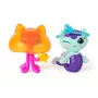 Gabby's Dollhouse : The Movie, MerCat & Kitty Jellyfish, rotaļu figūriņas ar 2 piederumiem, bērnu rotaļlietas meitenēm un zēniem no 3 gadu vecuma