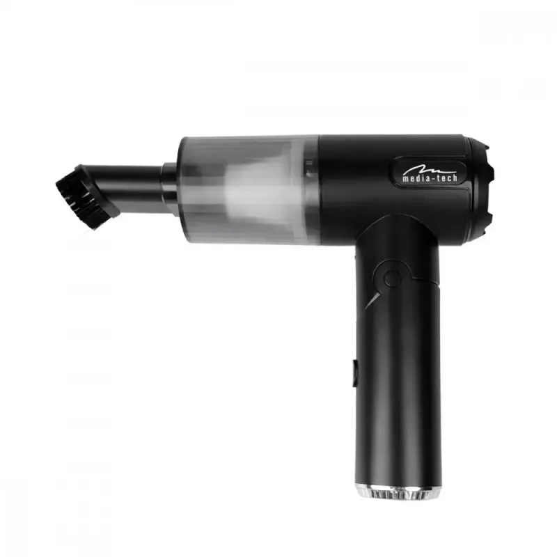 Mini pūtējs MEDIA-TECH MT6538 2 IN 1 Jet Air Duster — bezvada rokas tīrītājs, 2000 mAh, 65 W, 2500 l/min, 7000 Pa