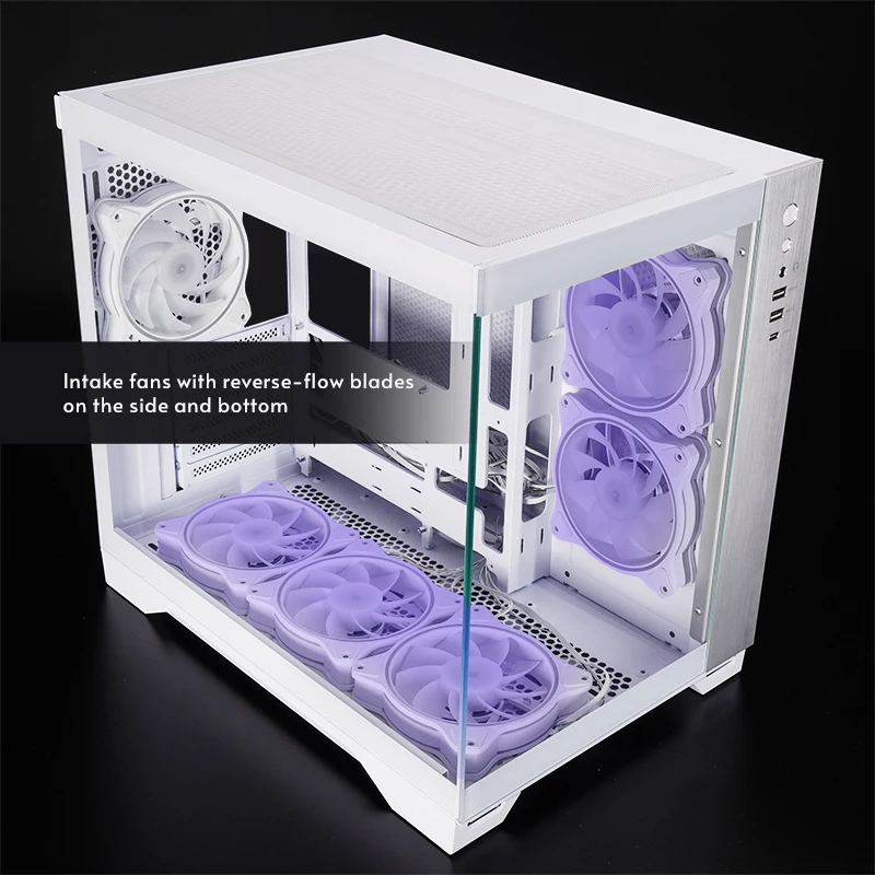 Chieftec GM-30W-TG-OP datora korpuss Cube balta