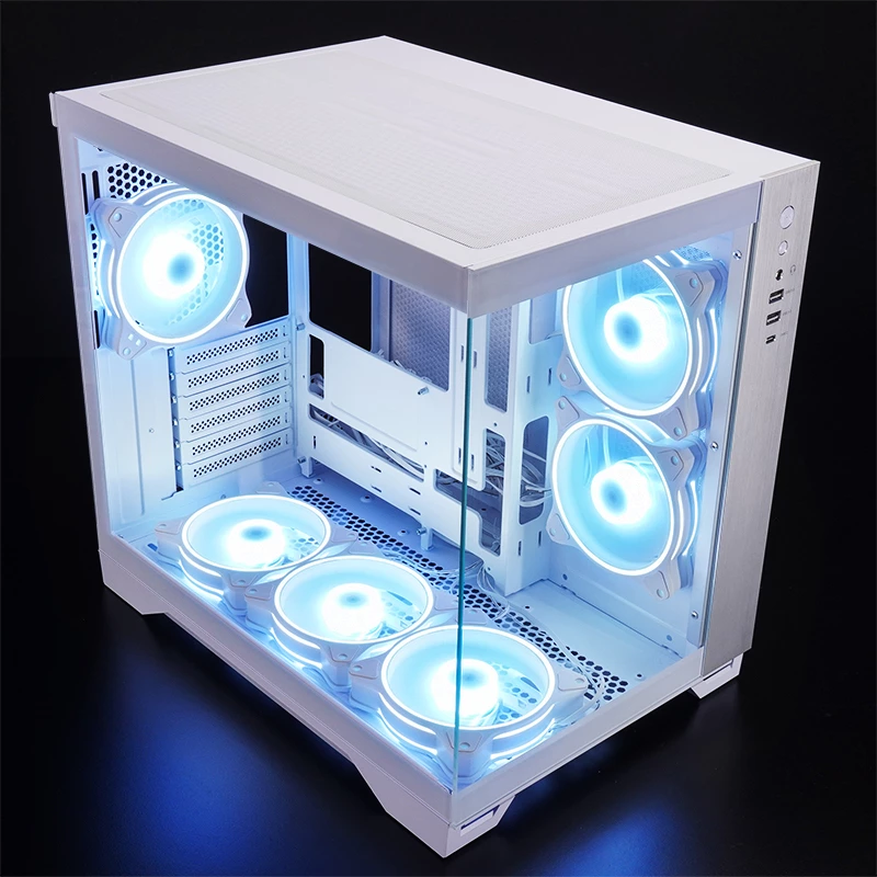 Chieftec GM-30W-TG-OP datora korpuss Cube balta