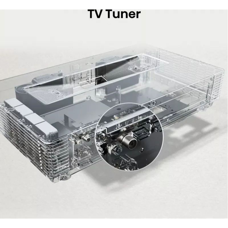 Hisense 120L5ND projekcijas televizors īpaši tuva metiena projektors 2700 ANSI lūmenu DLP UHD 4K (3840x2160) Melns, Sudraba 3D
