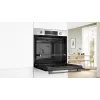 Iebūvējamā elektriskā cepeškrāsns Bosch Serie 6 HBG536EW4 — 71 L, 3400 W, balta, EasyClean, 10 automātiskās programmas