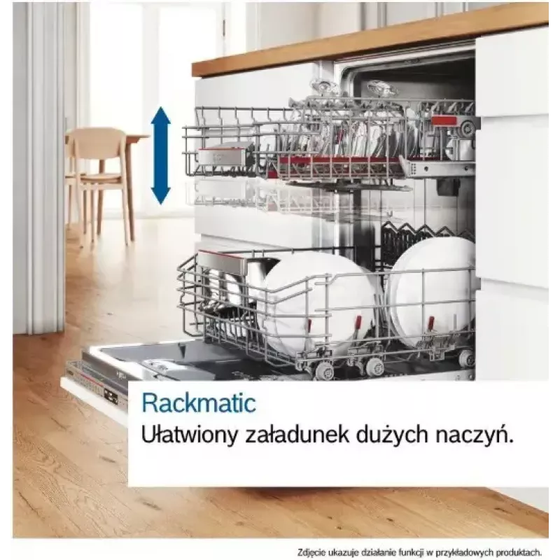 Iebūvējamā trauku mazgājamā mašīna Bosch SMU2HVS06E — pilna izmēra 60 cm, 14 galda klājumu ietilpība, 5 programmas, siltummaiņa žāvēšana