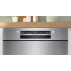 Iebūvējamā trauku mazgājamā mašīna Bosch SMU2HVS06E — pilna izmēra 60 cm, 14 galda klājumu ietilpība, 5 programmas, siltummaiņa žāvēšana