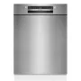 Iebūvējamā trauku mazgājamā mašīna Bosch SMU2HVS06E — pilna izmēra 60 cm, 14 galda klājumu ietilpība, 5 programmas, siltummaiņa žāvēšana