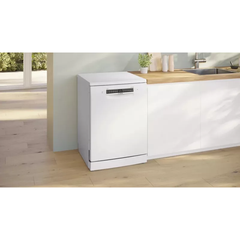Trauku mazgājamā mašīna Bosch Serie 4 SMS4HVW14E Brīvi stāvoša 60 cm — 14 galda komplekti, 46 dB, Siltummainis