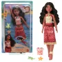 Disney Vaiana 2 rotaļlietas, Peldētājas Tautai Vaiana modes lelle ar 2 aksesuāriem un krāsu mainošu virsdaļu