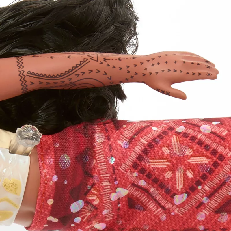 Disney Vaiana 2 rotaļlietas, Peldētājas Tautai Vaiana modes lelle ar 2 aksesuāriem un krāsu mainošu virsdaļu
