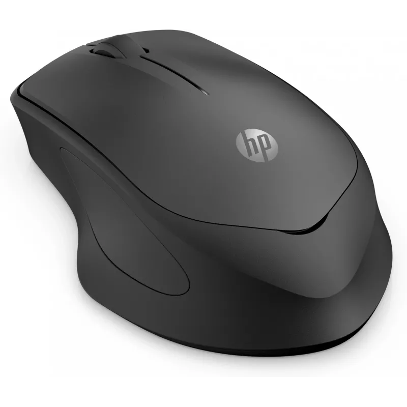 HP 280 Silent Wireless pele, labā roka, optiskā, RF bezvadu, melna