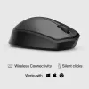 HP 280 Silent Wireless pele, labā roka, optiskā, RF bezvadu, melna