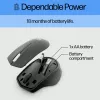 HP 280 Silent Wireless pele, labā roka, optiskā, RF bezvadu, melna