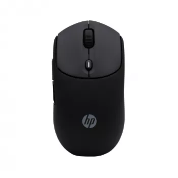 HP 400 Quiet Melns Wireless pele, piemērota abām rokām, RF Wireless + Bluetooth, 6000 DPI, melna