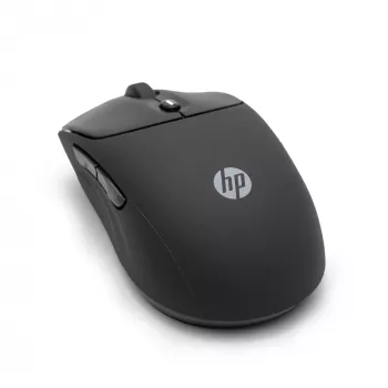 HP 400 Quiet Melns Wireless pele, piemērota abām rokām, RF Wireless + Bluetooth, 6000 DPI, melna