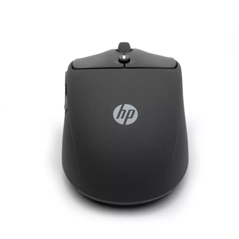 HP 400 Quiet Melns Wireless pele, piemērota abām rokām, RF Wireless + Bluetooth, 6000 DPI, melna