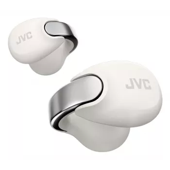 JVC HA-NP1T austiņas True Wireless Stereo (TWS) auss uzlikšanas stilā Zvani/Mūzika USB Type-C Bluetooth Sudraba, Balta