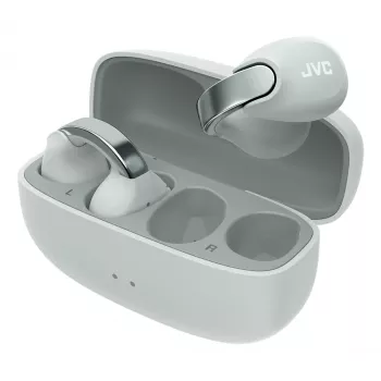JVC HA-NP1T austiņas True Wireless Stereo (TWS) auss klips Zvani/Mūzika USB Type-C Bluetooth pelēkas, sudrabotas