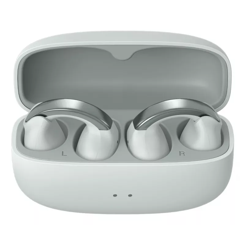 JVC HA-NP1T austiņas True Wireless Stereo (TWS) auss klips Zvani/Mūzika USB Type-C Bluetooth pelēkas, sudrabotas