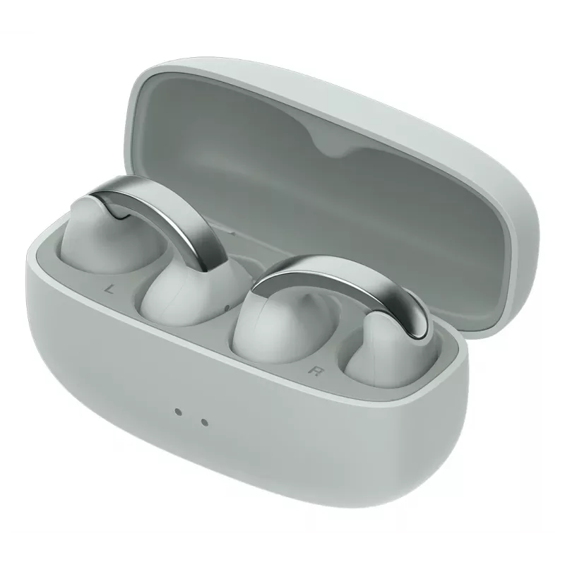 JVC HA-NP1T austiņas True Wireless Stereo (TWS) auss klips Zvani/Mūzika USB Type-C Bluetooth pelēkas, sudrabotas