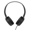 Austiņas JVC HA-S33UC binauālas vadu austiņas ar galvas loku, 2 draiveri 29,7 mm, 20–20000 Hz, 1,2 m kabelis, iebūvēts mikrofons, melns