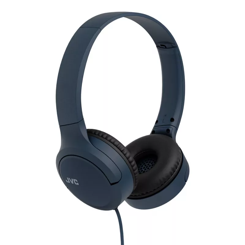 Vadu austiņas JVC HA-S33UCAU, binaurālas, galvas stīpa, USB-C, 2 draiveri 2,97 cm, 20–20000 Hz, kabelis 1,2 m, zilas